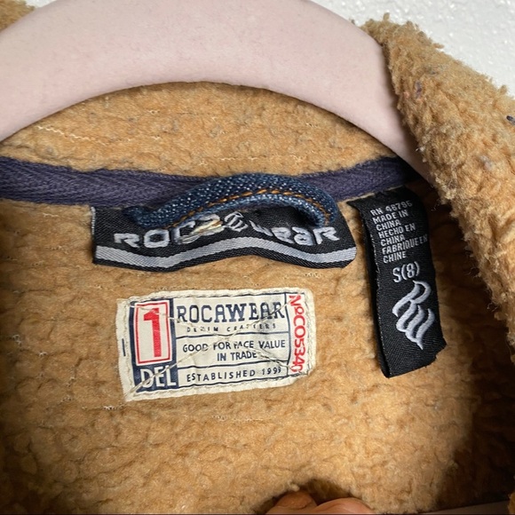 Vintage Y2K Rocawear Street Style Sherpa Lined Jean Jacket Size Small Unisex - Picture 5 of 8